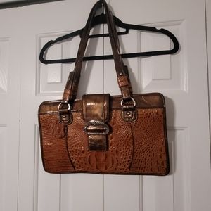 Croc skin purse